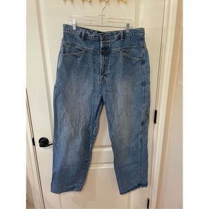 VTG Y2K Marithe Francois Girbaud Jeans Mens 36 Blue Denim Hip-Hop Streetwear